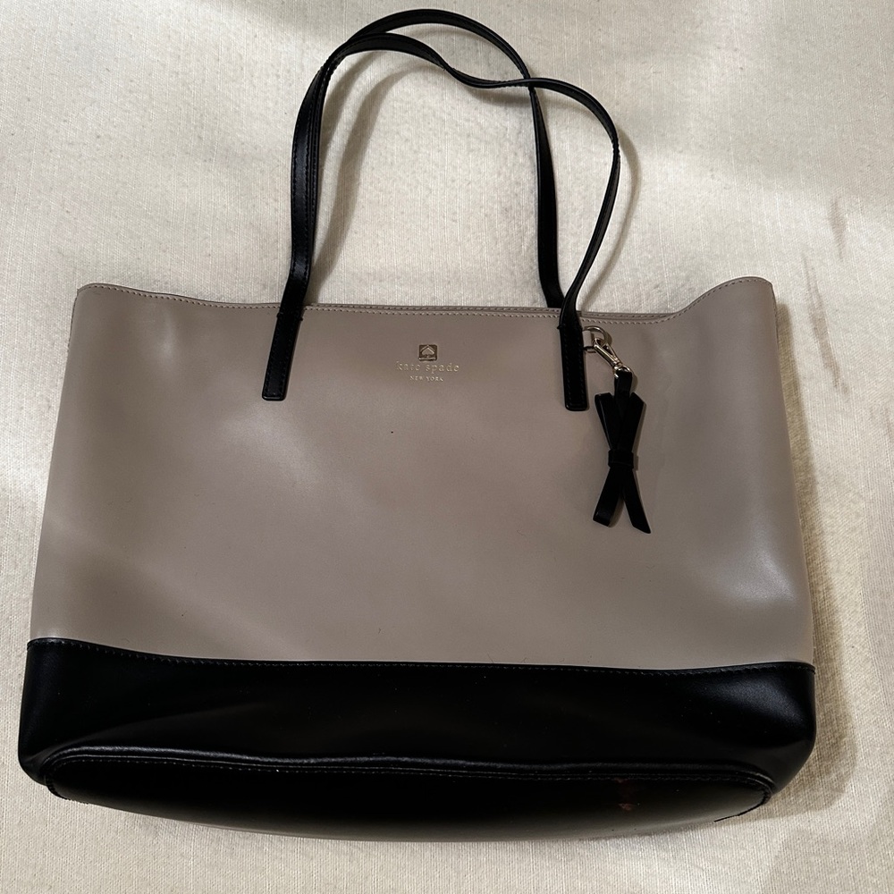 Kate Spade Black and Tan Tote Bag